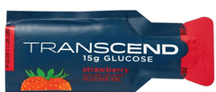 Athlete using strawberry-flavored glucose gels during activity
