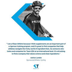 Athlete training with Klean Magnesium during workout