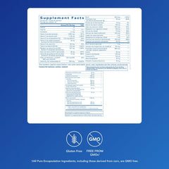 Label and nutrition information on Athletic Pure Pack