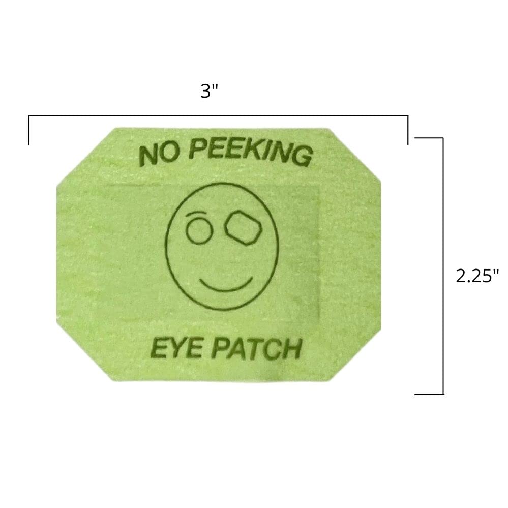 Kids using eye occluder patch during vision screening