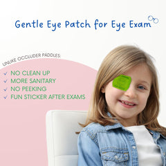 Roll of 100 adhesive eye patches for pediatric eye exams