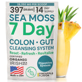 Atlantic Naturals Sea Moss 7-Day Colon & Gut Purification Pineapple Flavor bottle - 14 oz