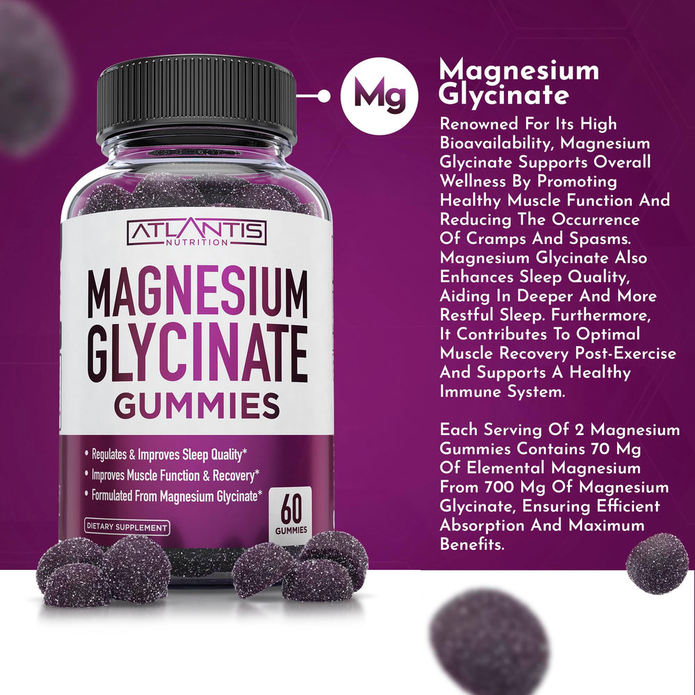 Two grape gummies representing a two-gummy serving