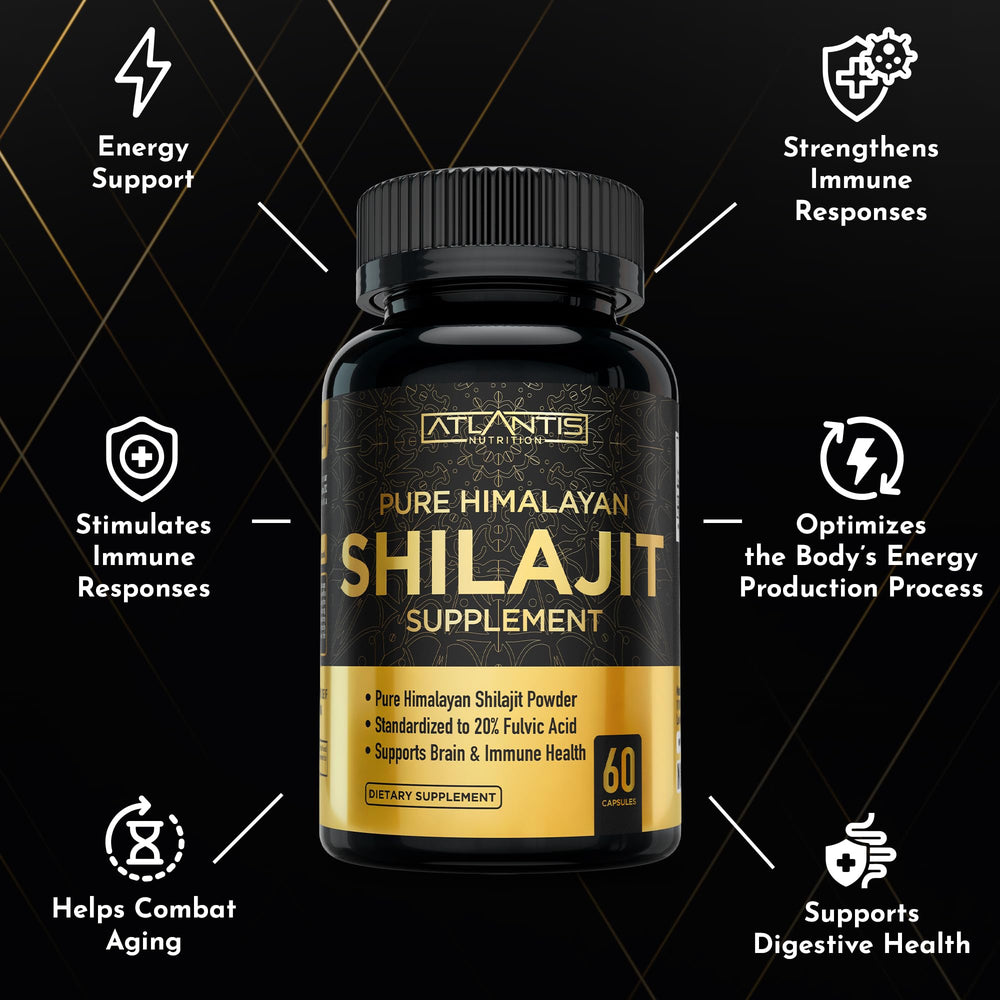 Energy and stamina support from Atlantis Himalayan Shilajit capsules
