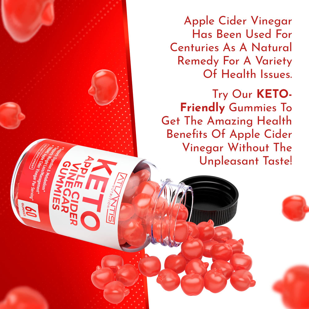 Atlantis Nutrition Keto ACV Gummies daily-use ritual with water and snack pairing.