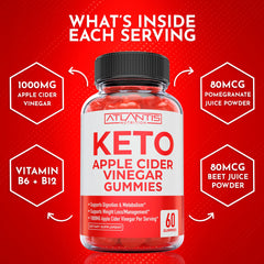 Atlantis Nutrition Keto ACV Gummies USA-made badge signals quality and thorough testing.
