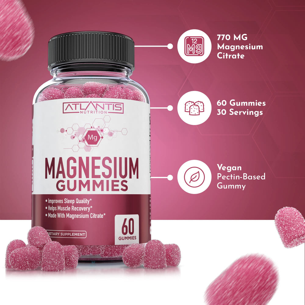 Adults taking raspberry-flavored Atlantis Magnesium Citrate Gummies