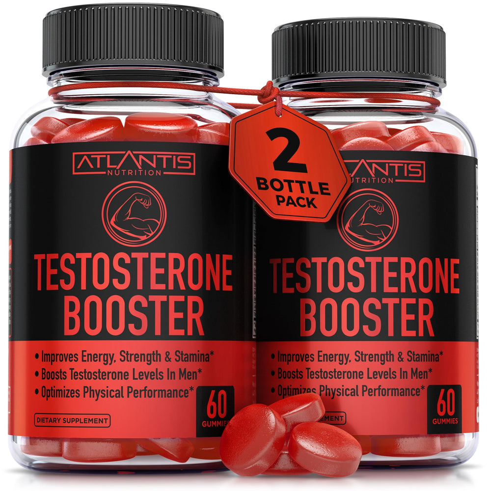 Atlantis Nutrition gummies bottle ready for daily vitality and energy boost.