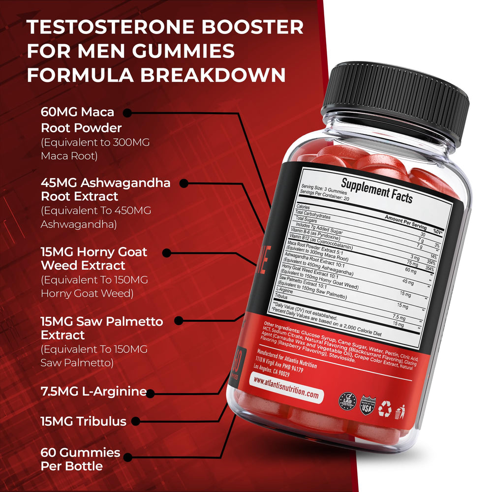 Active workout scene with Atlantis gummies supporting recovery after training.