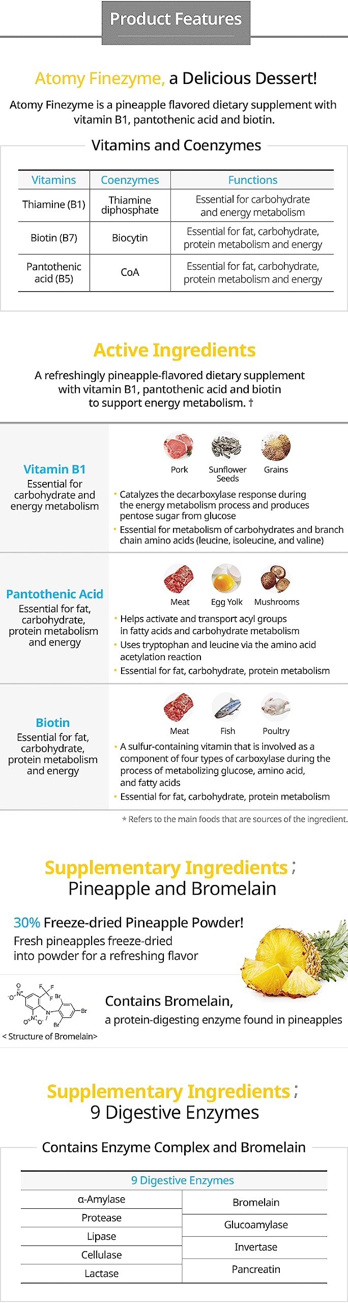 Lifestyle image featuring Atomy Finezyme Pineapple Fermentation Digestive Enzymes
