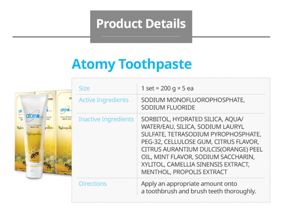 Icons indicating cavity prevention and fresh breath