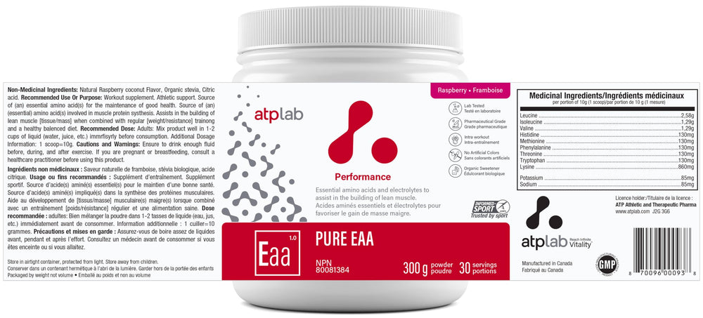 Glass of water with mixed Raspberry EAA powder