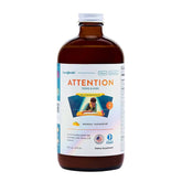 LIQUIDHEALTH Attention liquid multivitamin bottle in Mango Tangerine flavor for kids and teens