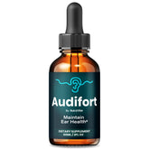 NutraVibe Audifort bottle with drops for daily hearing support