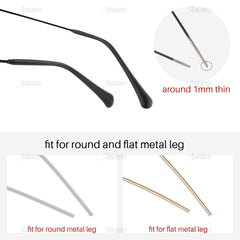 8 pairs of silicone eyeglass end tips with packaging
