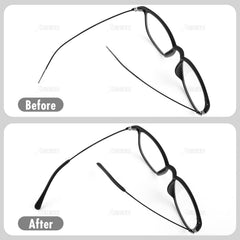Soft silicone material close-up for eyeglass end tips
