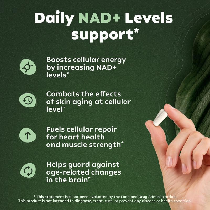 NAD+ precursors and Resveratrol ingredients close-up