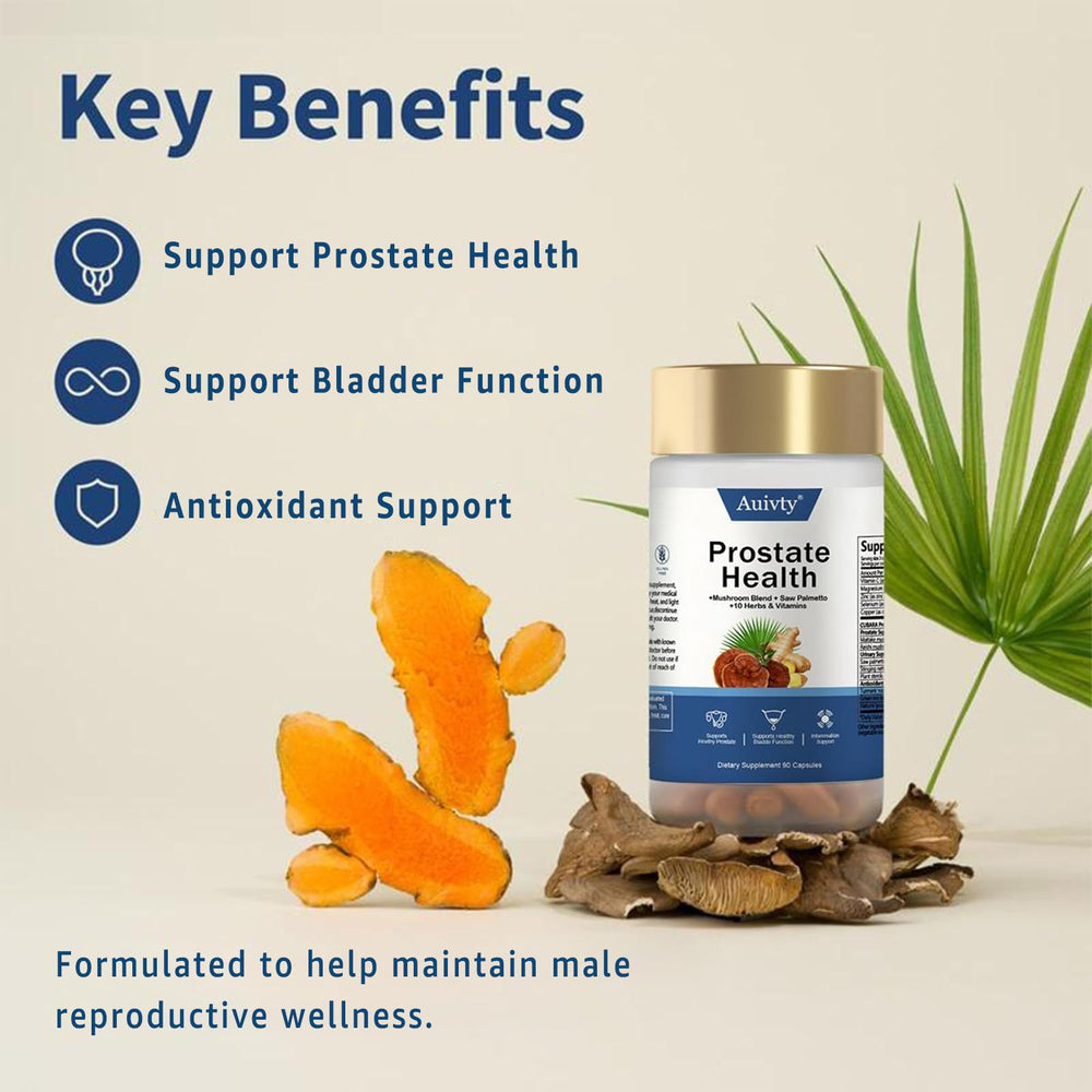 Close-up of Saw Palmetto, Nettle Root and Plant Sterols ingredients