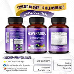 Box and bottle packaging of AUMETO Resveratrol 8 in 1