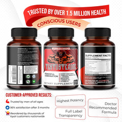 AUMETO Vitality lab-tested seal signals safety and quality assurance.