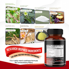 AUMETO Vitality packaging side view shows gluten-free, non-GMO formula.