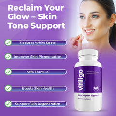 Vitiligo capsules promoting even skin tone
