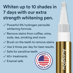 Whitening gel applicator tip on Auraglow pen