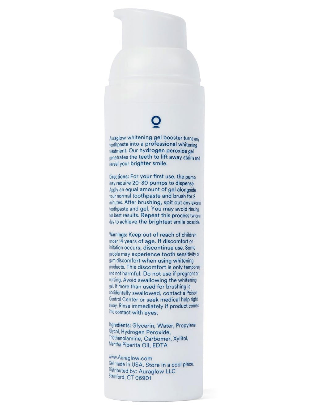 Boxed Auraglow booster showing six-month supply