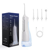 Front view of AURAVO portable cordless water flosser