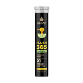 Auric Flush365 bottle containing 20 effervescent tablets