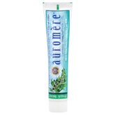 Auromere Freshmint Herbal Toothpaste tube with mint leaves