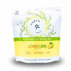 Auryu Electrolyte Mix Lemon Lime 30-count package front view