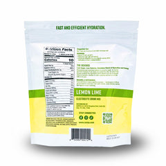 Nutritional highlights on the label featuring electrolytes and B vitamins