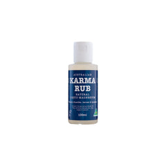 Front view of Australian Karma Rub natural liquid magnesium 100 ml bottle