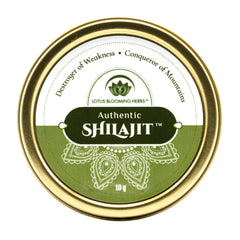 Authentic Shilajit resin gold-grade 10g front view