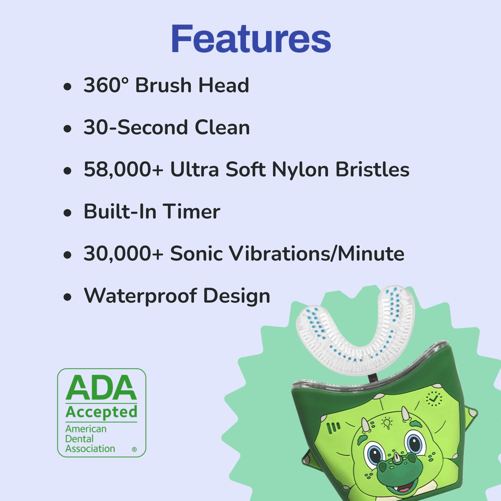 ADA Accepted seal on Autobrush Kids toothbrush