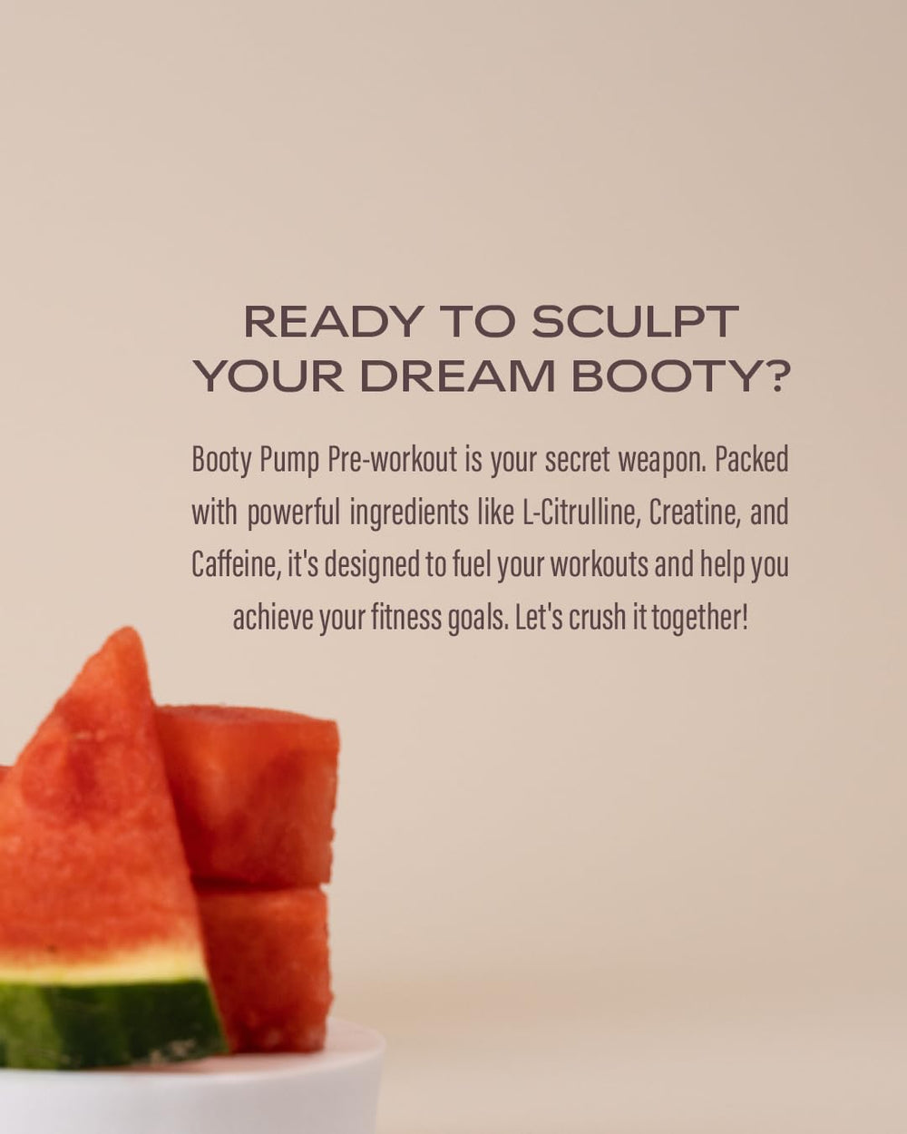 Aventus Booty Pump in gym setting during pre-workout prep.