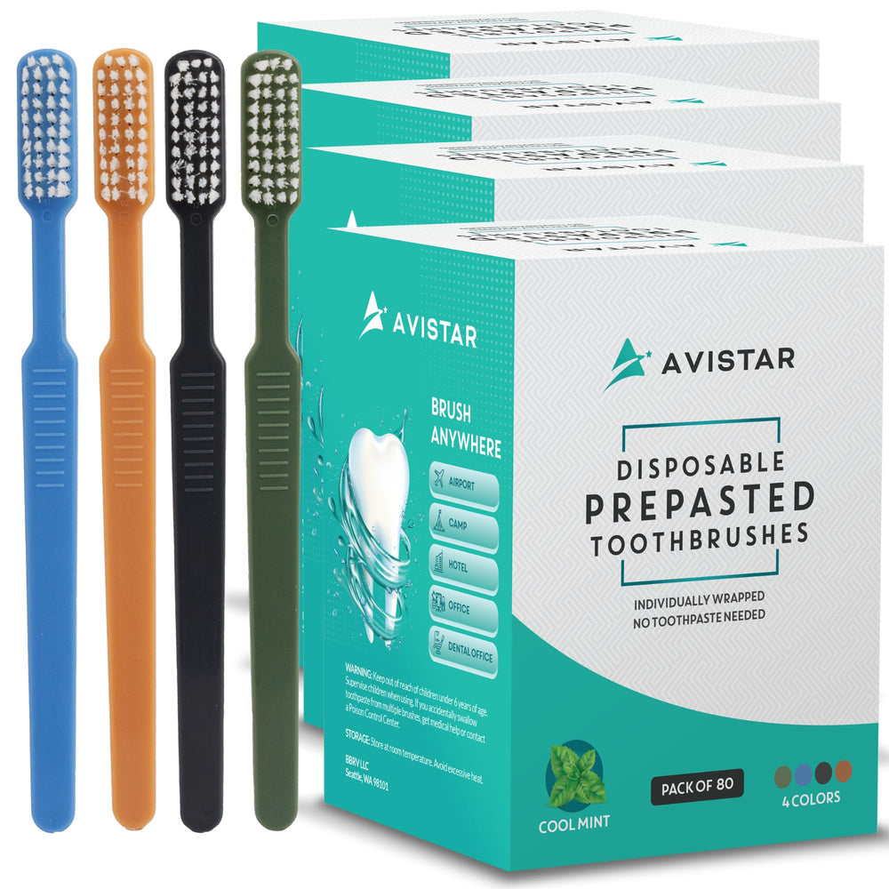 Avistar 320 prepasted disposable toothbrush front view