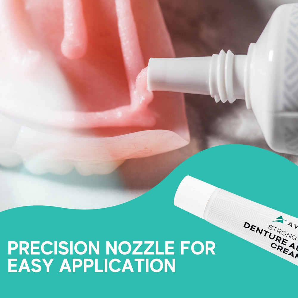 Close-up of two 2.8 fl oz adhesive tubes