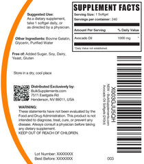 One softgel serving visual for Avocado Oil Softgels