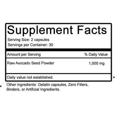 Close-up of Avocado Seed Powder Capsules