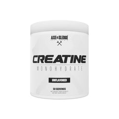 Axe & Sledge Creatine Monohydrate unflavored bottle - 50 servings