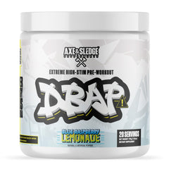Axe & Sledge DBAP extreme-energy-matrix boosts focus and drive during workouts.