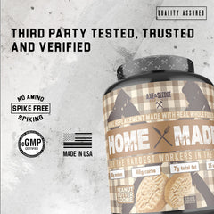 Axe & Sledge Home Made Peanut Butter Cookie flavor offers tasty nutrition.