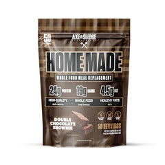 Axe & Sledge Home Made ingredients-bowl highlights premium oats, sweet potato and proteins for balanced meals