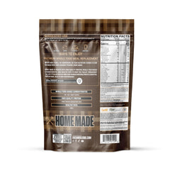 Axe & Sledge Home Made powder scoop image demonstrates easy portion control for post-workout fueling