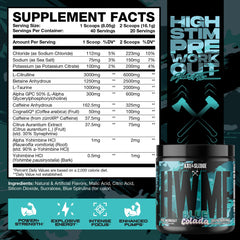 Axe & Sledge HWMF tub-back ingredients listing citrulline and electrolytes for pumps.