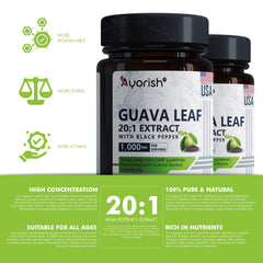 Non-GMO gluten-free Guava Leaf Extract capsules