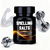 AYROX Ultimate Power Salts tube on gym shelf for quick focus.
