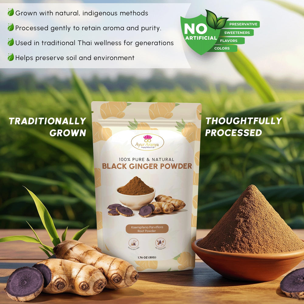 Smoothie with Black Ginger powder addition